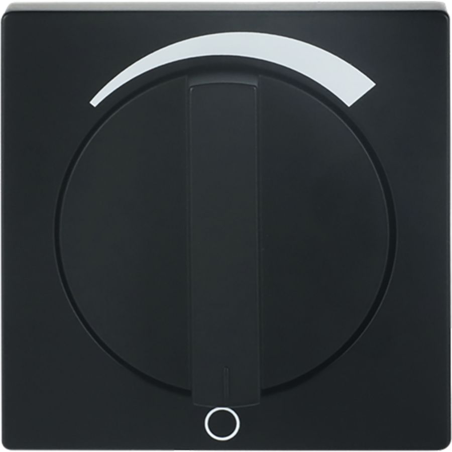 Centraalplaat + greep volume f-matzwart (1740 DR/03-885)