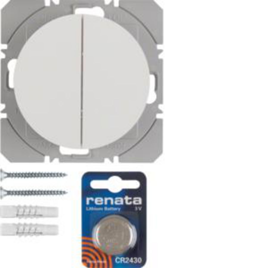 Vlakkewandzender KNX-RF 2-v batterij berker R.1/R.3/R.8