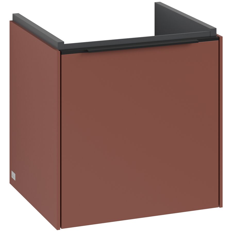Wastafelonderkastkast SUBWAY 3.0 423x429x377,5mm Wine Red C58101AH greep Volcano Black