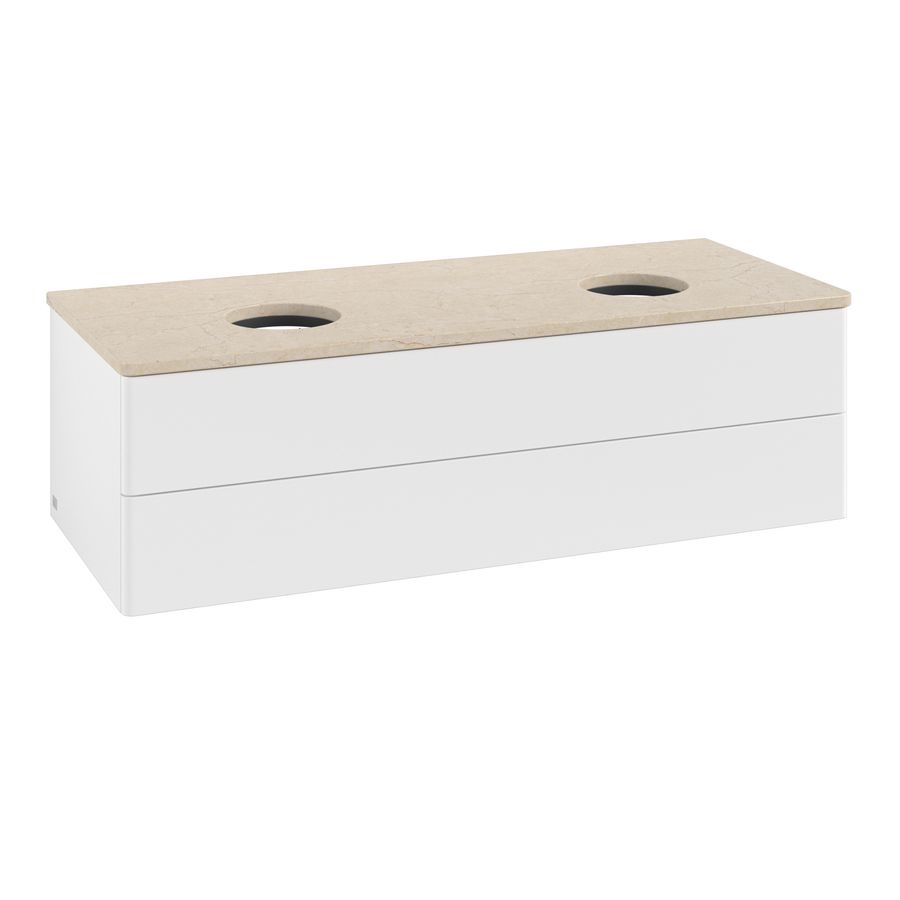 Wastafelonderkast Antao 1200x360x500mm White Matt Lacquer L24013MT