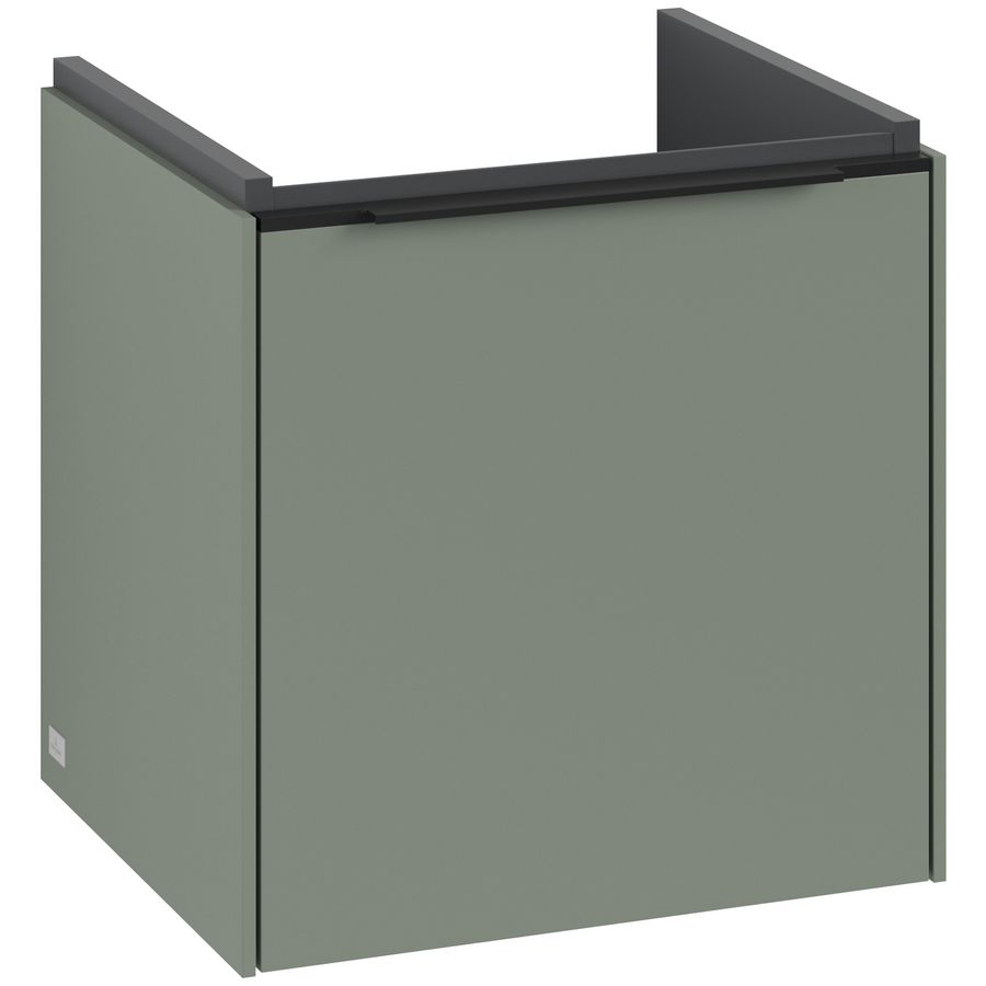 Wastafelonderkastkast SUBWAY 3.0 423x429x377,5mm Soft Green C58101AF greep Volcano Black