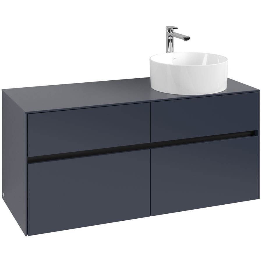Wastafelonderkast Collaro 1200x548x500mm Marine Blue C04300VQ