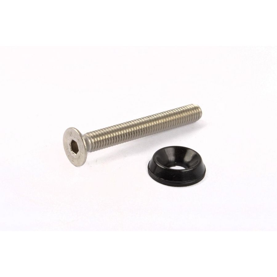 Schroef met schijfje plastic M5
