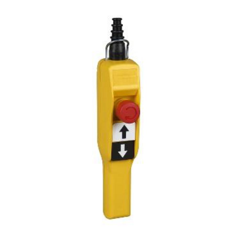 Hangende drukknopkast pistoolgrip 2 drukknoppen/1 XAC-A