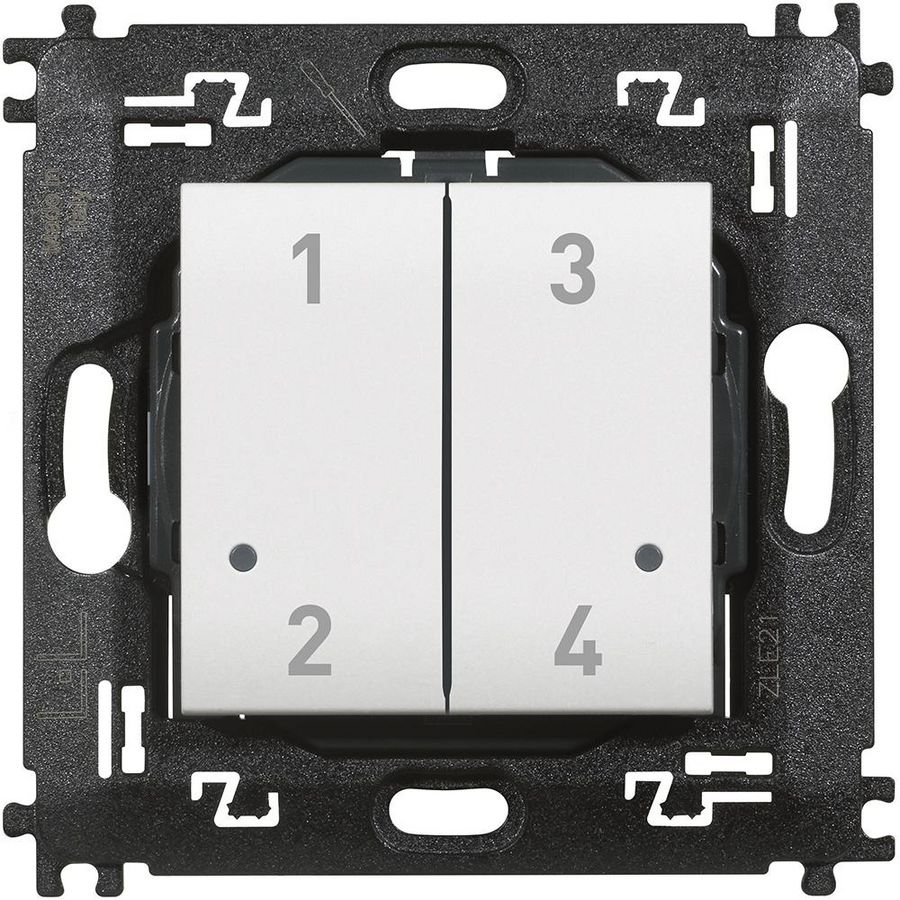 Draadloze scenariobedienig WN 4V wit 2 modulen Livinglight