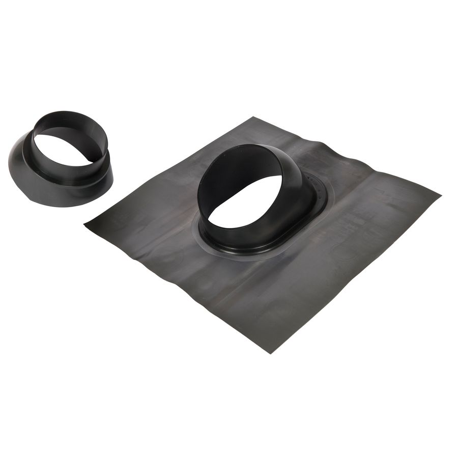 Universele dakdoorvoerpan 15?60° Ø80/125 mm (antraciet)