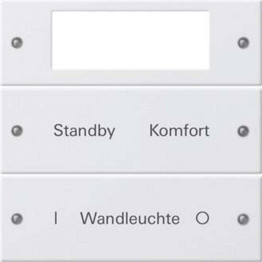 Wippenset 2-voudig Plus beschr. System 55 zuiver wit m(gel.)