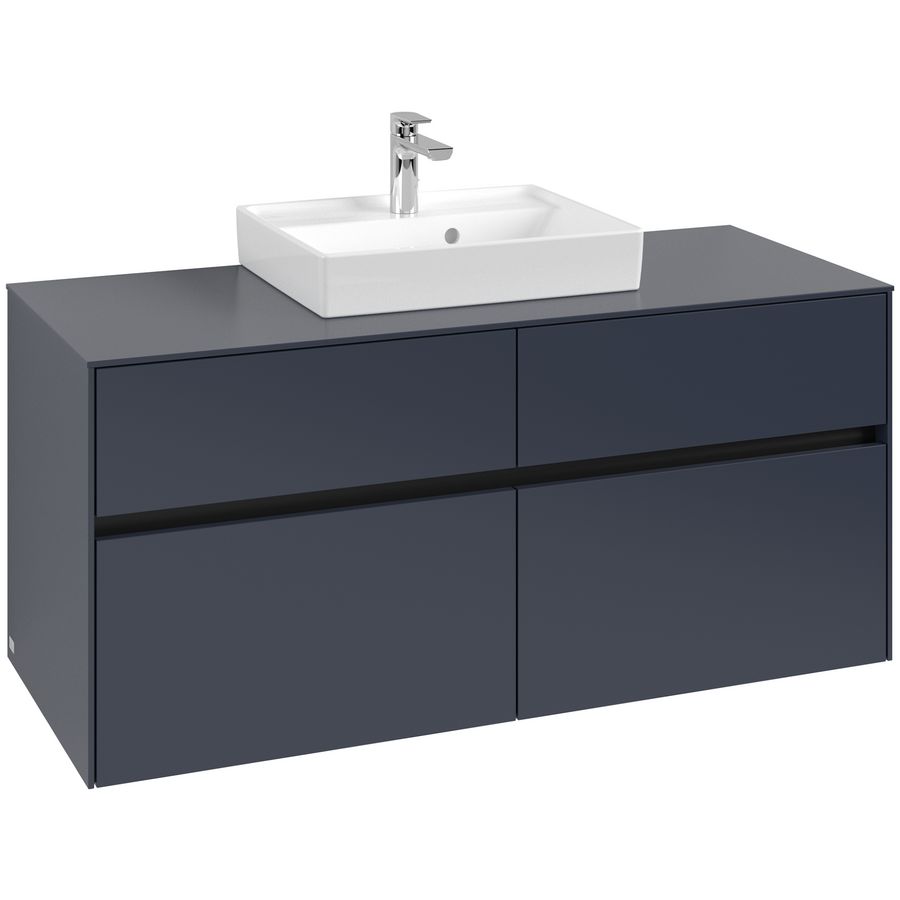 Wastafelonderkast Collaro 1200x548x500mm Marine Blue C070B0VQ