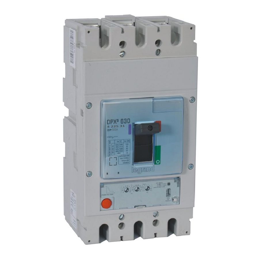 Vermogensschakelaar 630 ELE S1 500A 3-polig 100kA DPX3