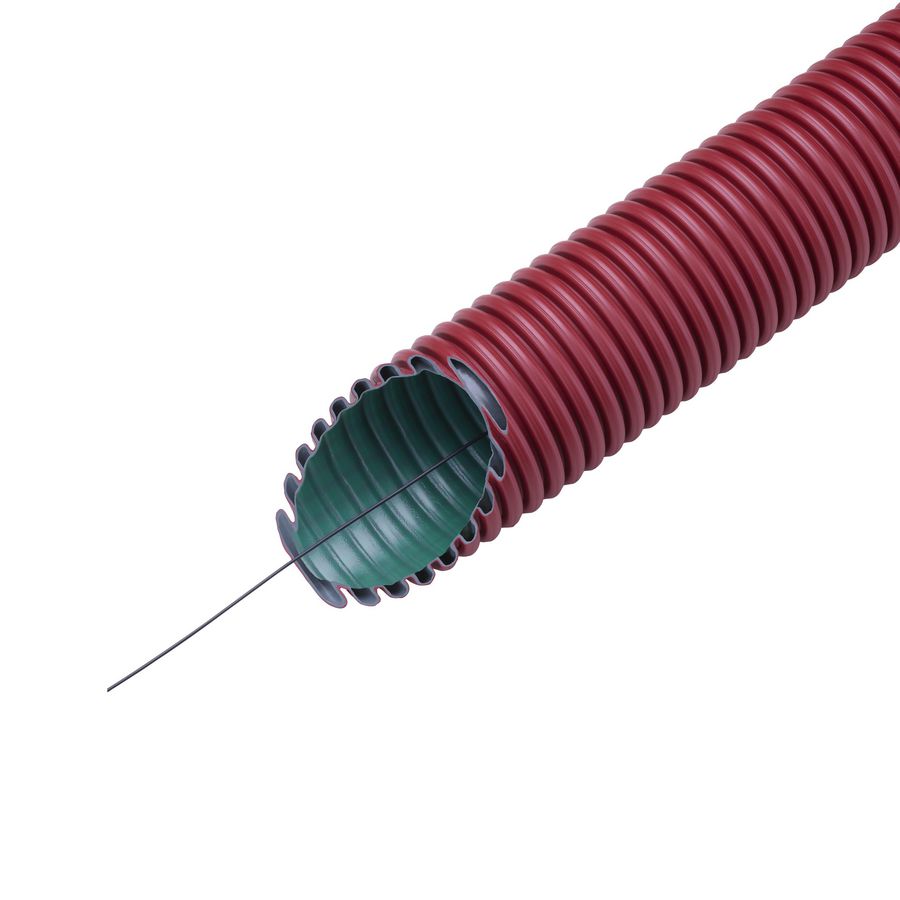 Rol a 50m. mantelbuis Kabuflex R plus 450 co2ntrol 40mm rood met trekdraad