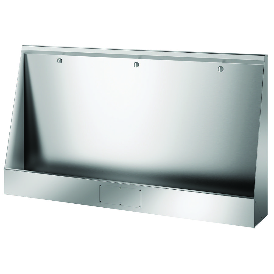 Urinoir staand L.1800 toevoer achteraan LP RVS 304 mat gepol