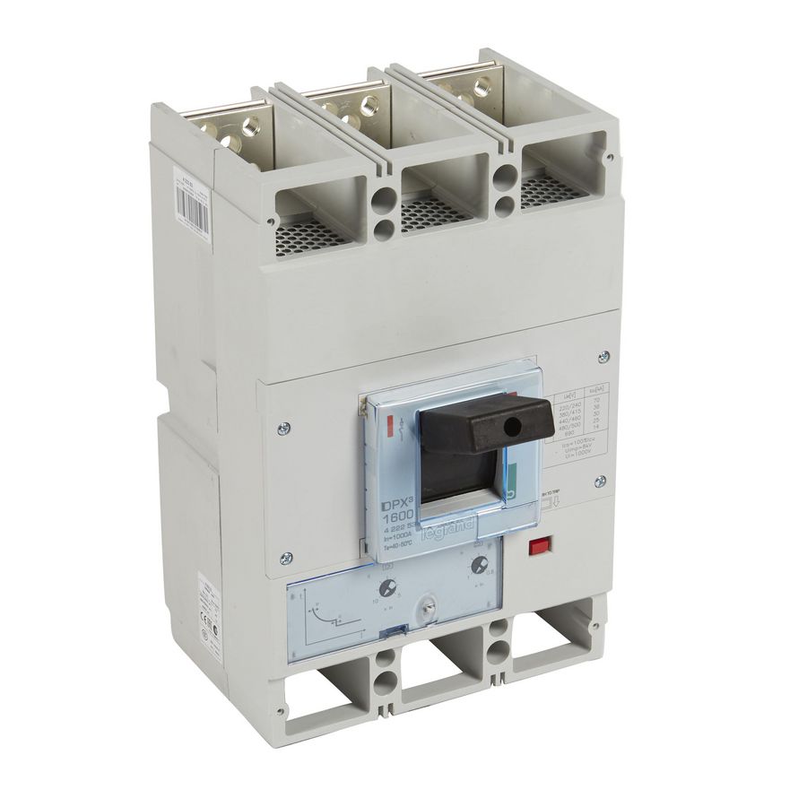 Vermogensschakelaar 1600 Thermomagn. 1000A 3P 36kA DPX3