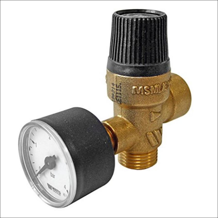 Veiligheidsventiel MSML/E30 M/F 1/2 3,0bar + Manometer CV