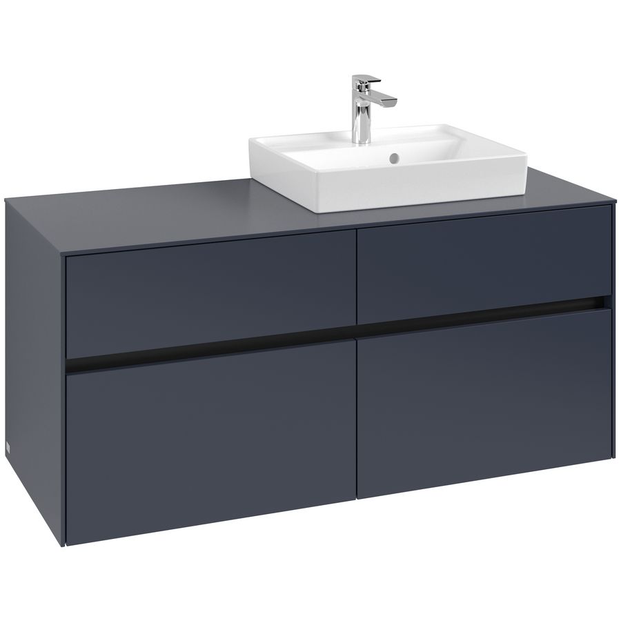 Wastafelonderkast Collaro 1200x548x500mm Marine Blue C07200VQ