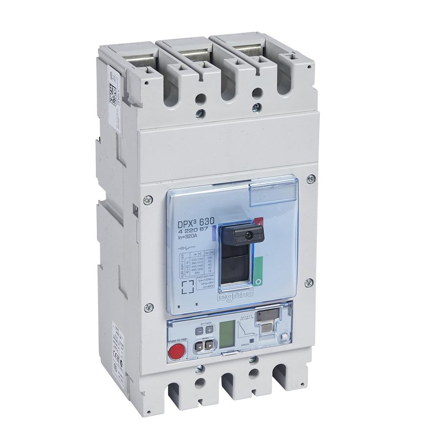 Vermogensschakelaar 630 elektr S2 3P 320A 50kA 400V DPX3