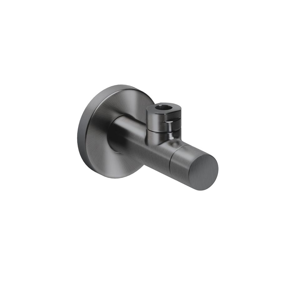 Design hoekstopkraan gunmal geborsteld PVD Marathon 2