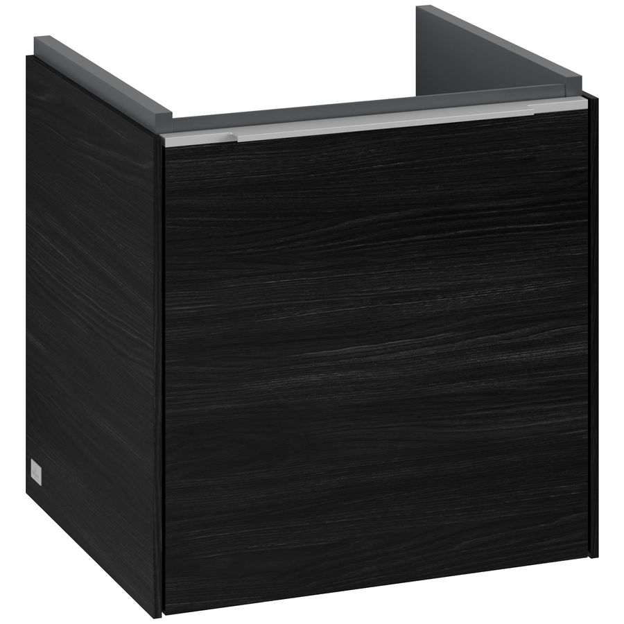 Wastafelonderkastkast SUBWAY 3.0 423x429x377,5mm Black Oak C58100AB greep alu. glans