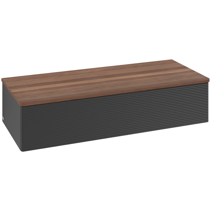 Sideboard Antao 1200x268x500mm Black Matt Lacquer K41102PD