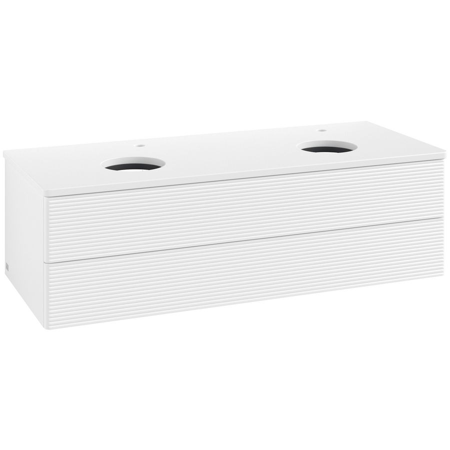 Wastafelonderkast Antao 1200x360x500mm White Matt Lacquer L24150MT