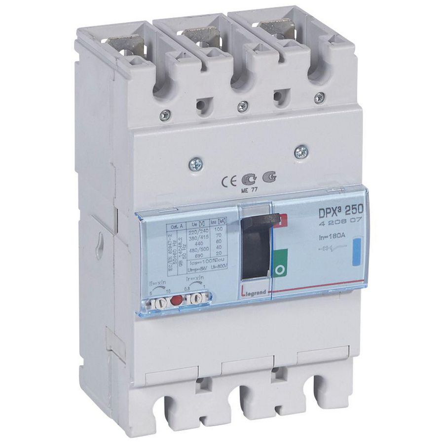 Vermogensschakelaar 250 Thermomagn. 160A 3-polig 70kA DPX3