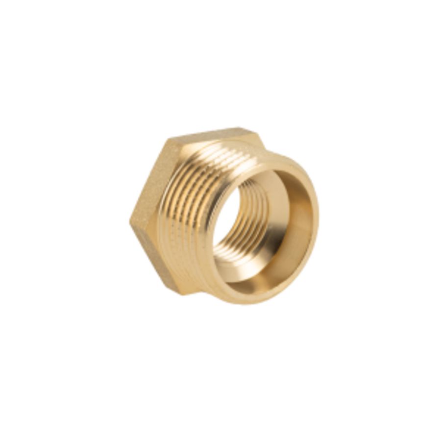 Verloopring messing 1" bt. x 1/2" bn.