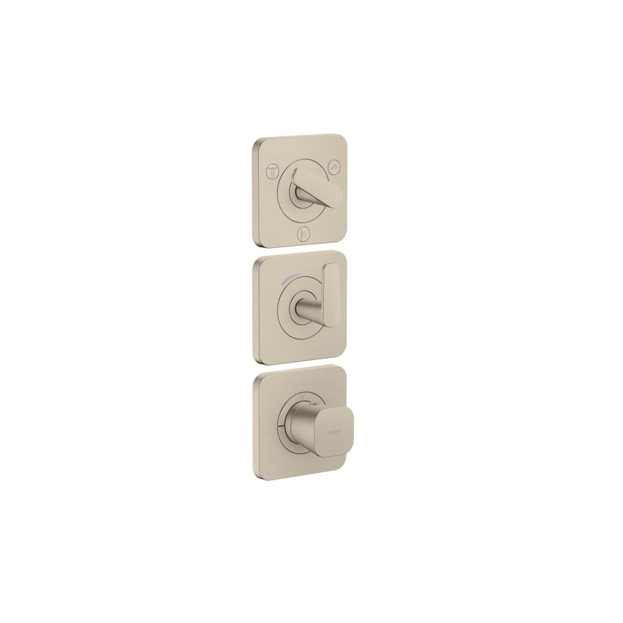 Afbouwdeel termostaat module 380/120 rozet v 3 douchefun. brushed nickel Citterio-C