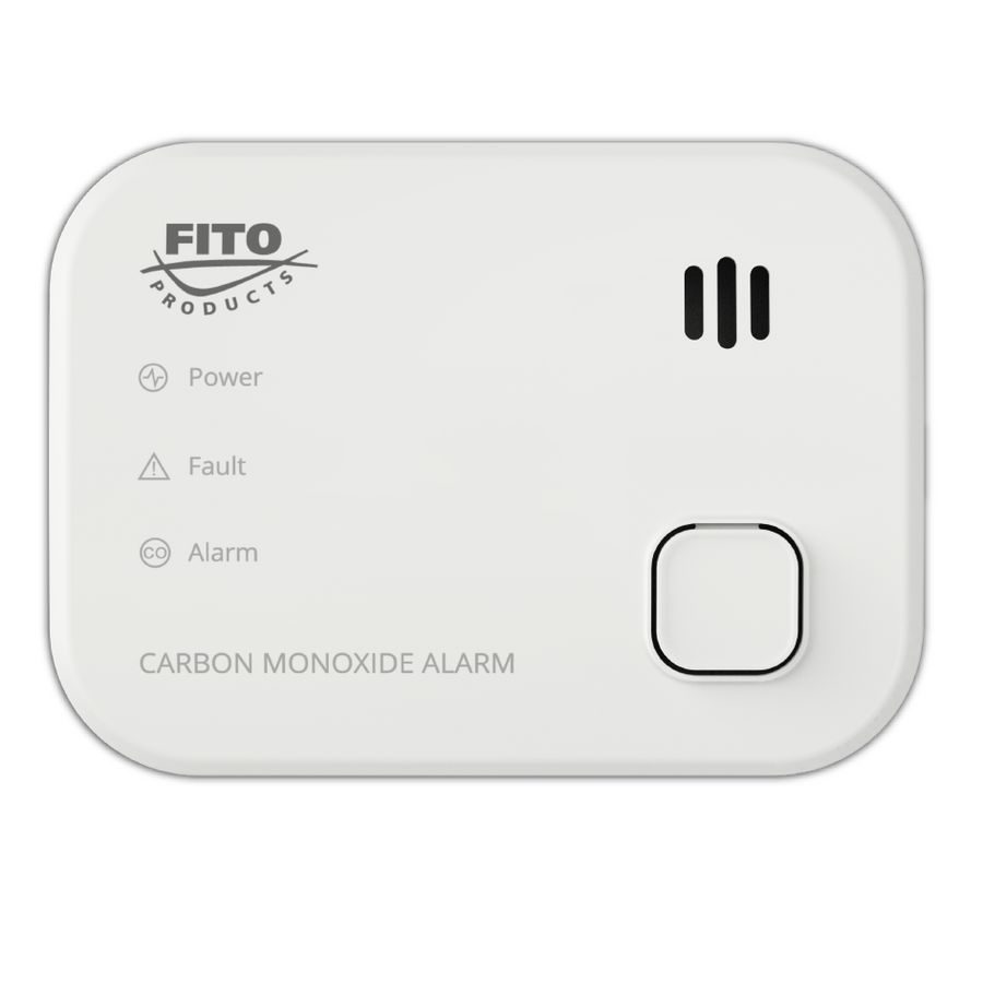 CO-melder 3V FITO 10 jaar incl. 2 st. vervangbare AA batt.