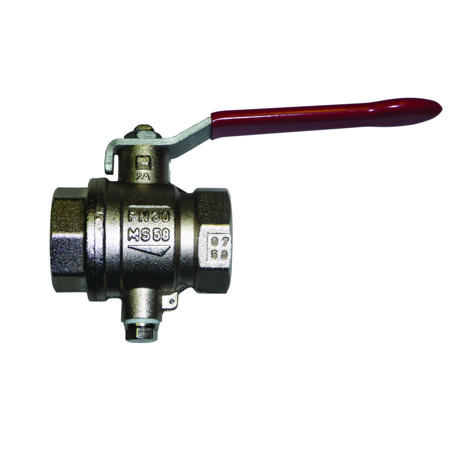 Afsluitkraan CAK 50 F/F 2" + T-sonde Pt500 Camical VVE=4