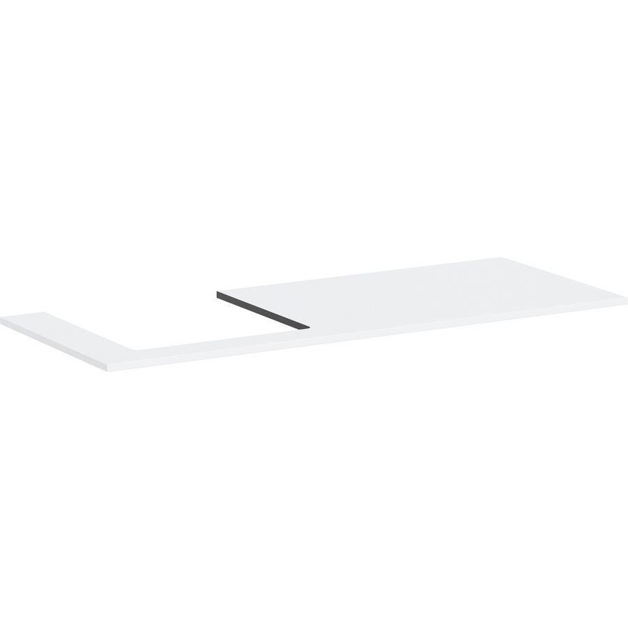 Console Xilesa E 1375/550 met uitsparing  links gesl. opzetwastafel mat wit