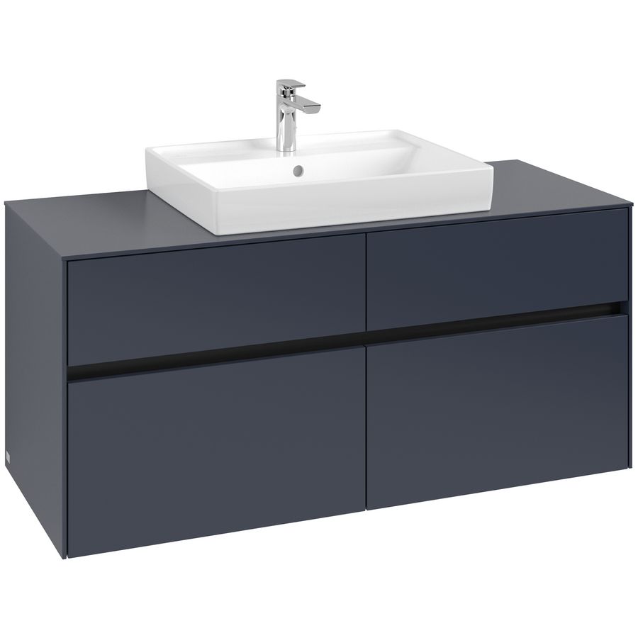 Wastafelonderkast Collaro 1200x548x500mm Marine Blue C081B0VQ
