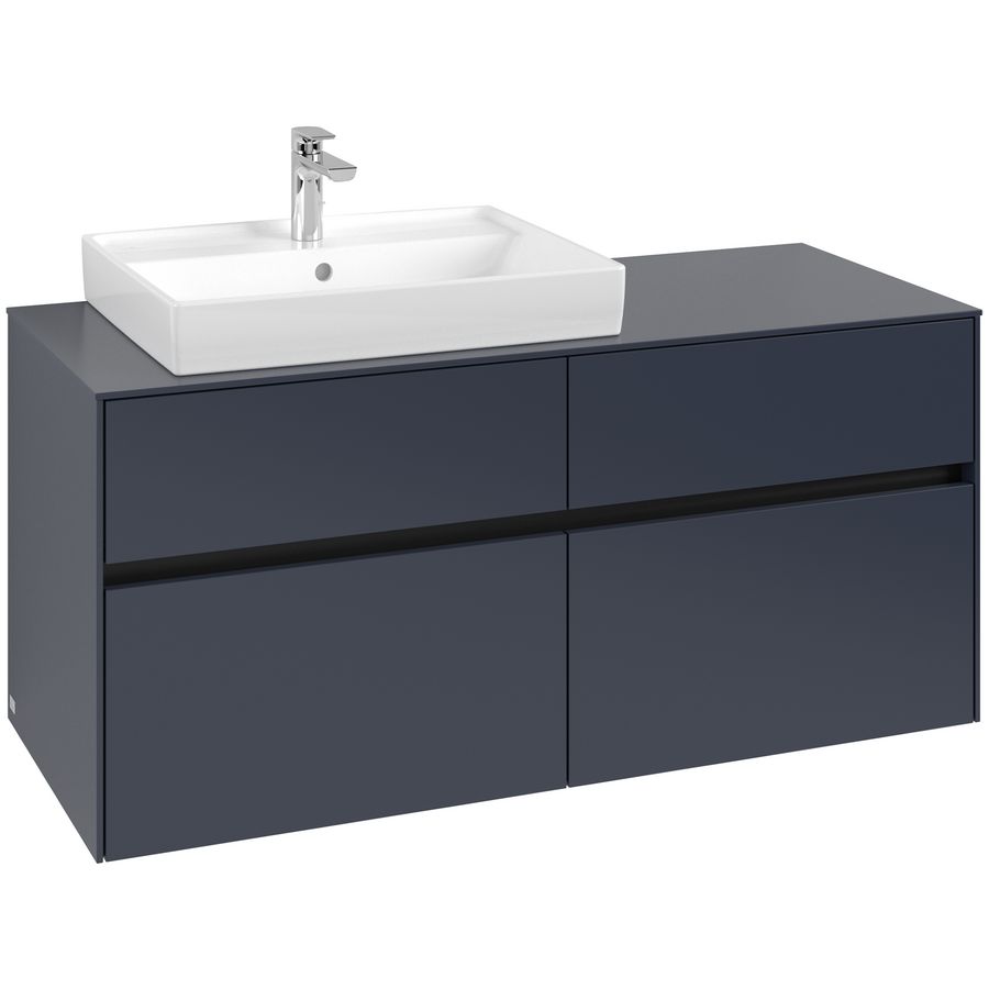 Wastafelonderkast Collaro 1200x548x500mm Marine Blue C08200VQ