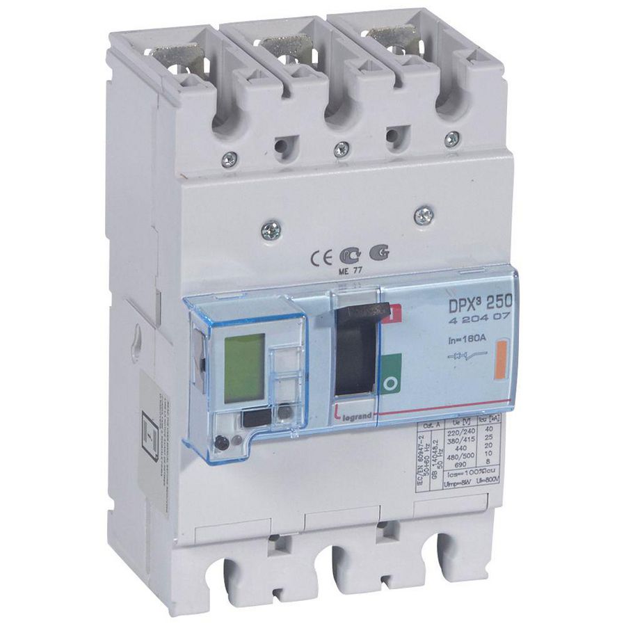 Vermogensschakelaar 250 ELE + PM 160A 3-polig 25kA DPX3