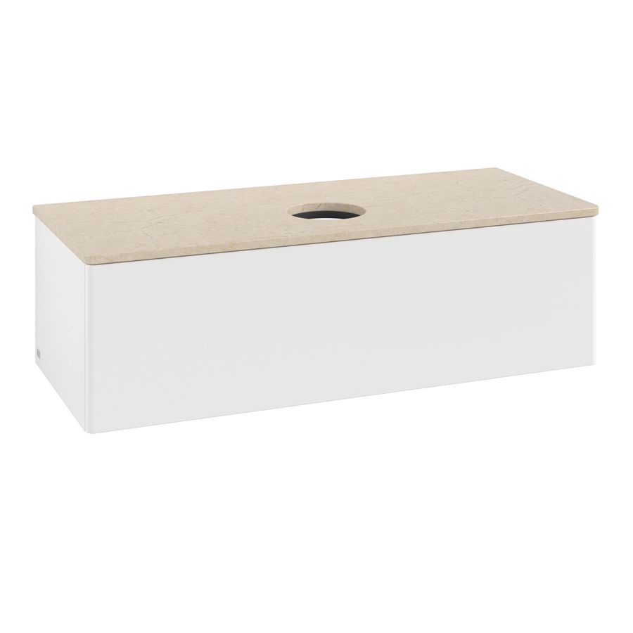 Wastafelonderkast Antao 1200x360x500mm White Matt Lacquer L32013MT