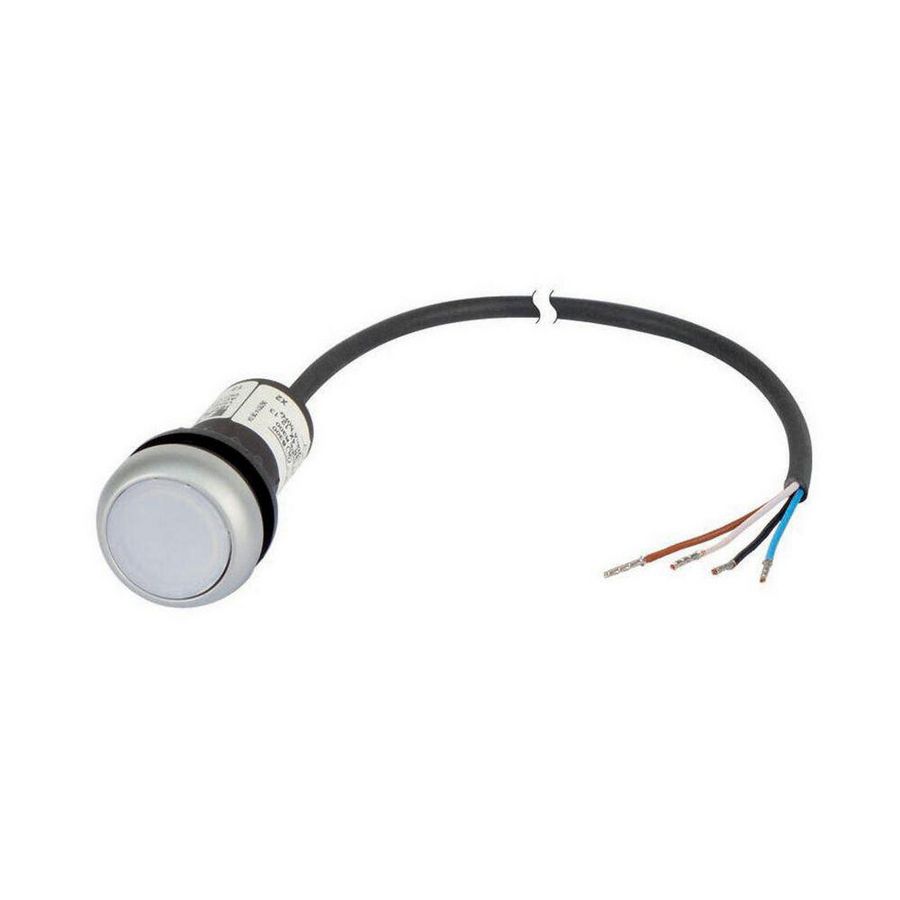 Signaaldrukknop RMQ Compact wit vlak 1no/0nc open ei 185588
