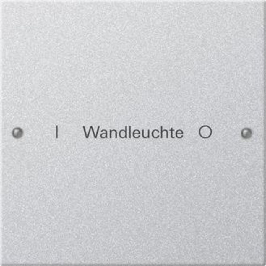 Wippenset 1-voudig beschr. System 55 kl.alum.(gel.)