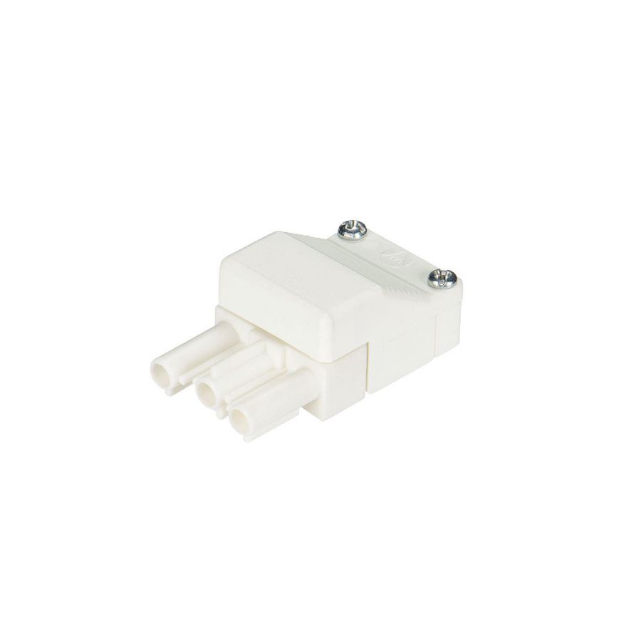 Kabelconnector ST18/3 male+kap wit 93.732.3350.0 VVE=100