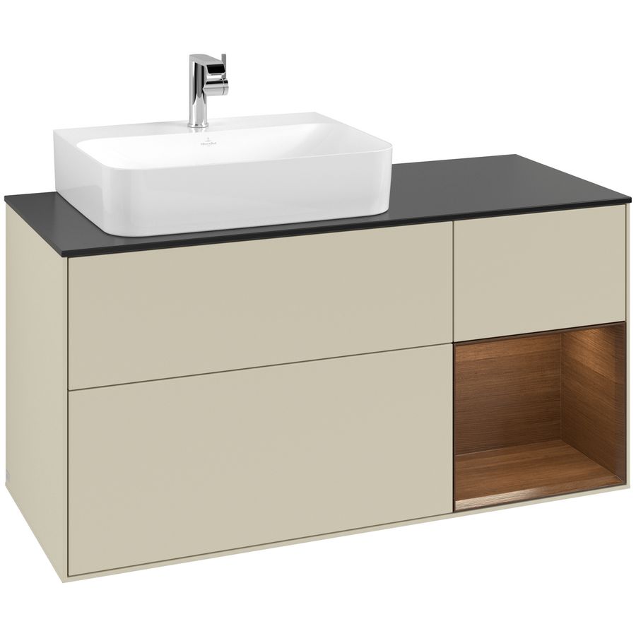 Wastafelonderkast Finion 1200x603x501mm S.Grey Matt Lacquer G152GNHJ