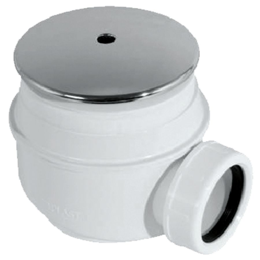 Doucheafvoer (sifon) 50mm kunststof/chroom