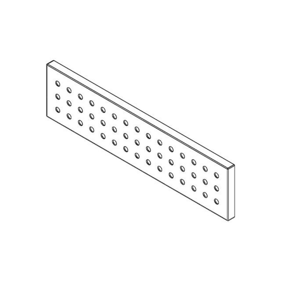 Rozet 240x60x9mm Mat Zwart 092799001-33