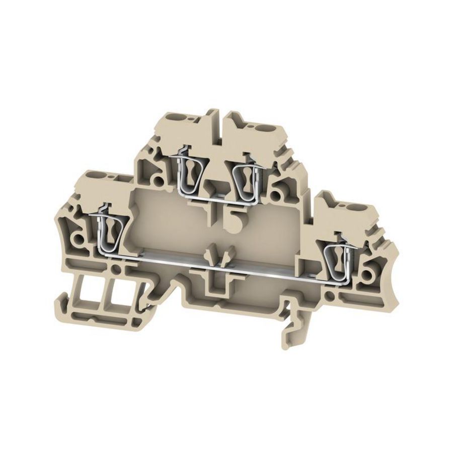 Doorvoerklem beige 2.5mm² 1674300000
