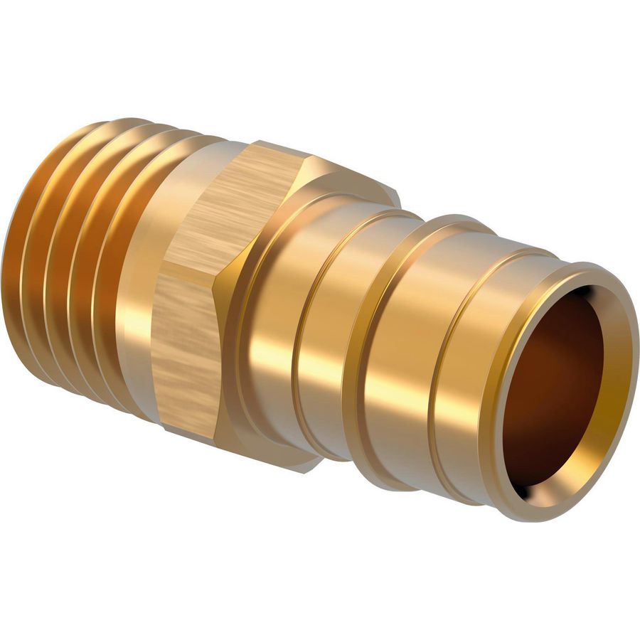 Puntstuk schuif Q&E messing 25x3/4"bt. conisch