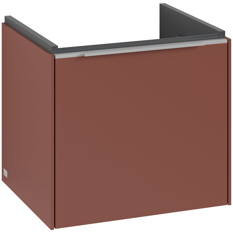 Wastafelonderkastkast SUBWAY 3.0 473x429x407,5mm Wine Red C580L0AH greep alu. glans