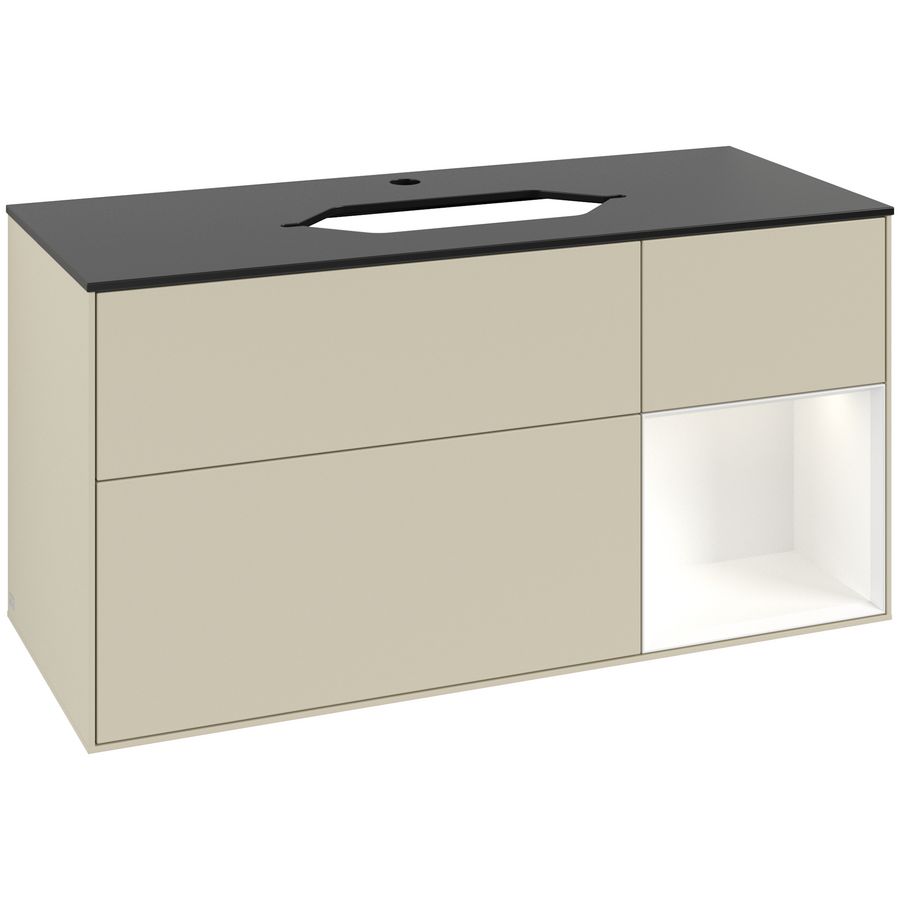 Wastafelonderkast Finion 1200x603x501mm S.Grey Matt Lacquer F302MTHJ