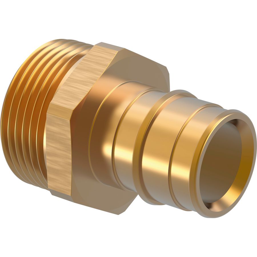 Puntstuk schuif Q&E messing 25x1"bt. parallel