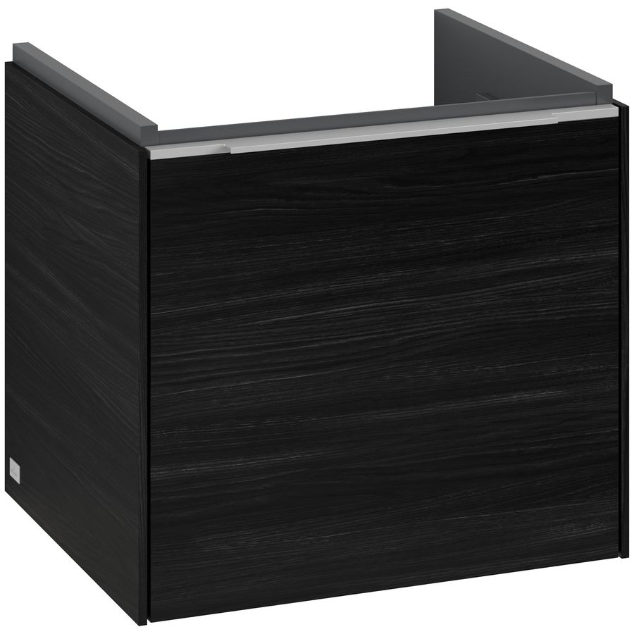 Wastafelonderkastkast SUBWAY 3.0 473x429x407,5mm Black Oak C580L0AB greep alu. glans