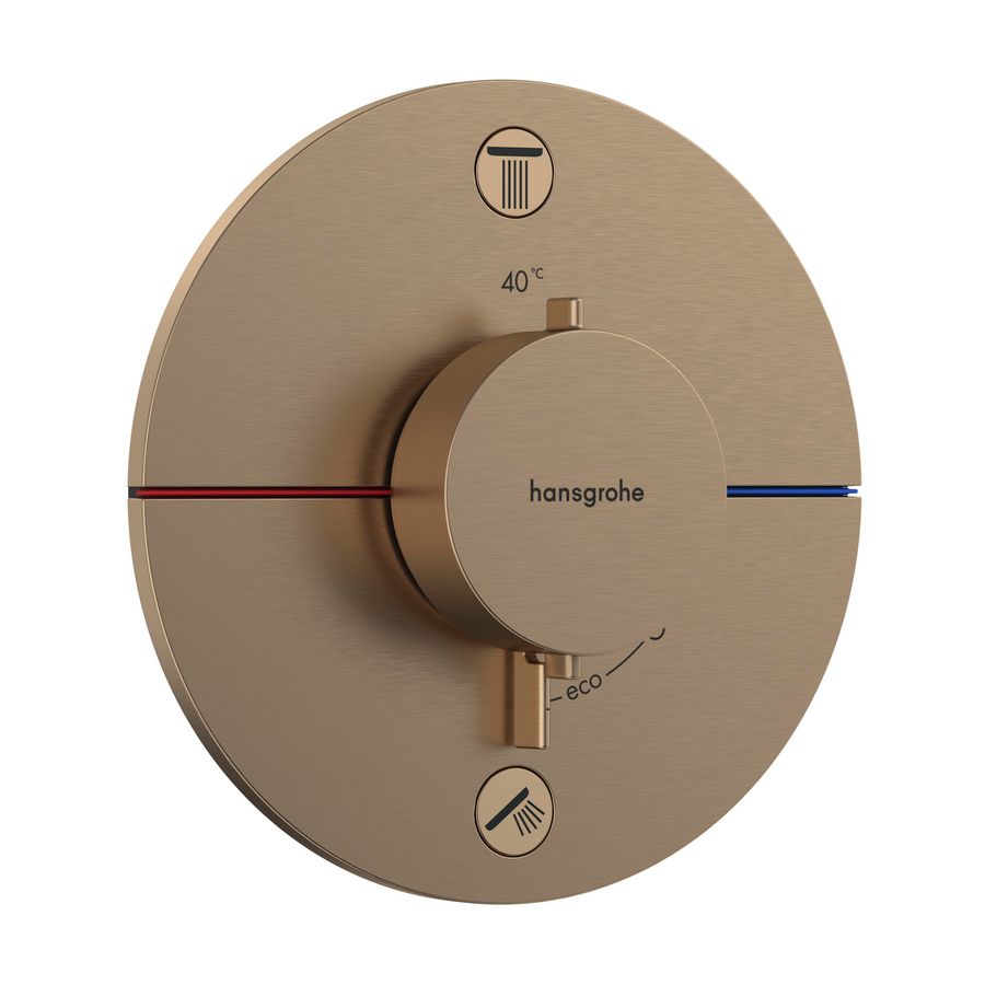 ShowerSelect Comfort S thermostaat afbouwdeel tbv inbouw Brushed Bronze