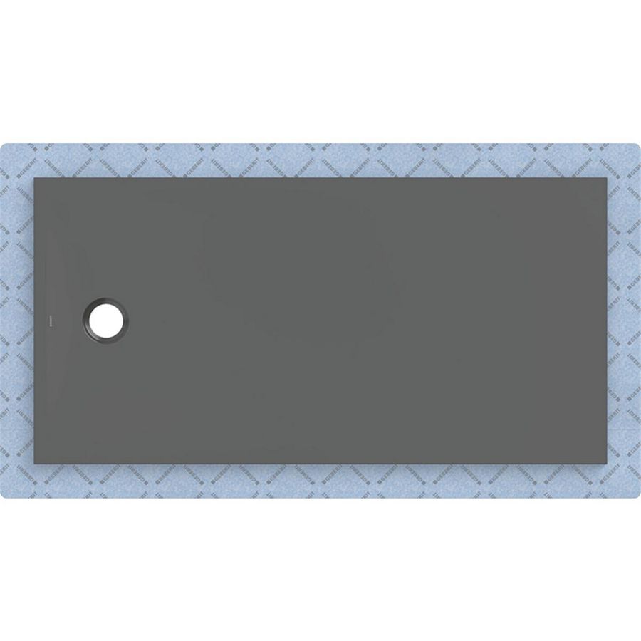Douchevloer CleanFloor30 met afdichtingsvlies grafiet: 160x80cm