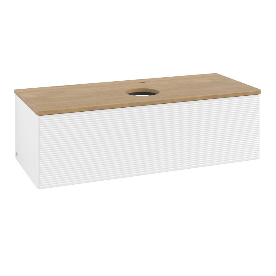Wastafelonderkast Antao 1200x360x500mm White Matt Lacquer L32151MT