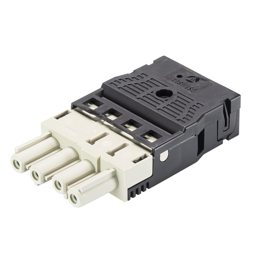 Kabelsteker GST18I4 female grijs veerklem VVE=50