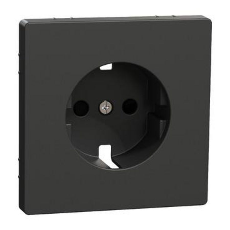 Centraalplaat voor contactdoos Antraciet SysD